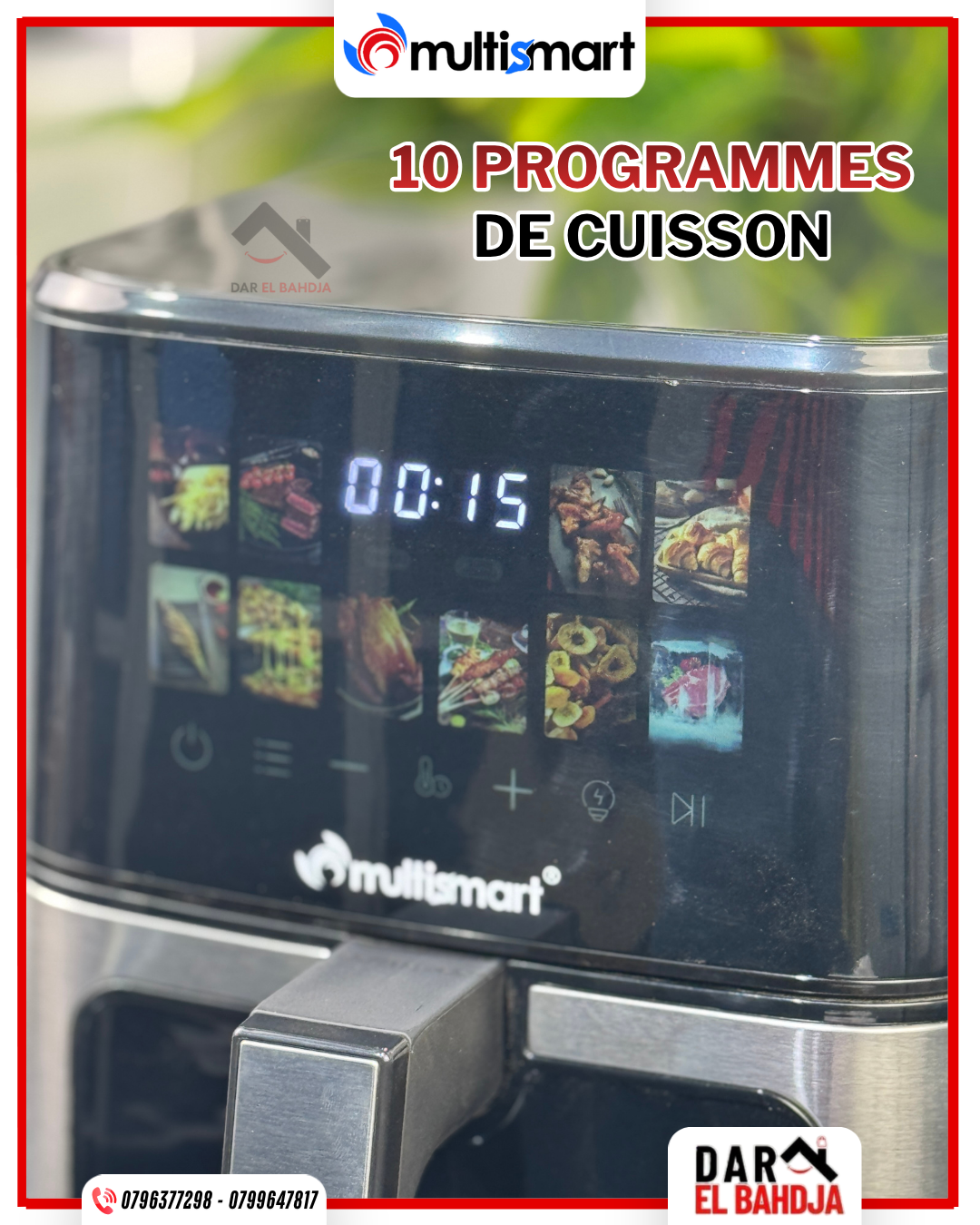 🔥 Friteuse sans huile MULTISMART 💥 4.5L 🔥