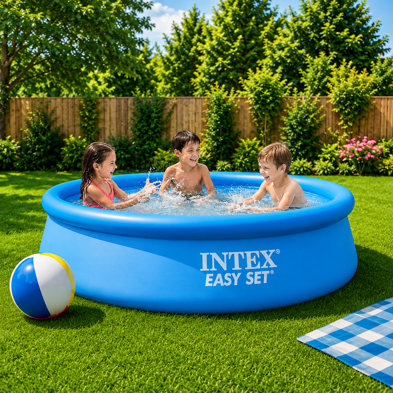 Piscine Gonflable Hors-Sol 3.05×0.78M Easy Set Intex