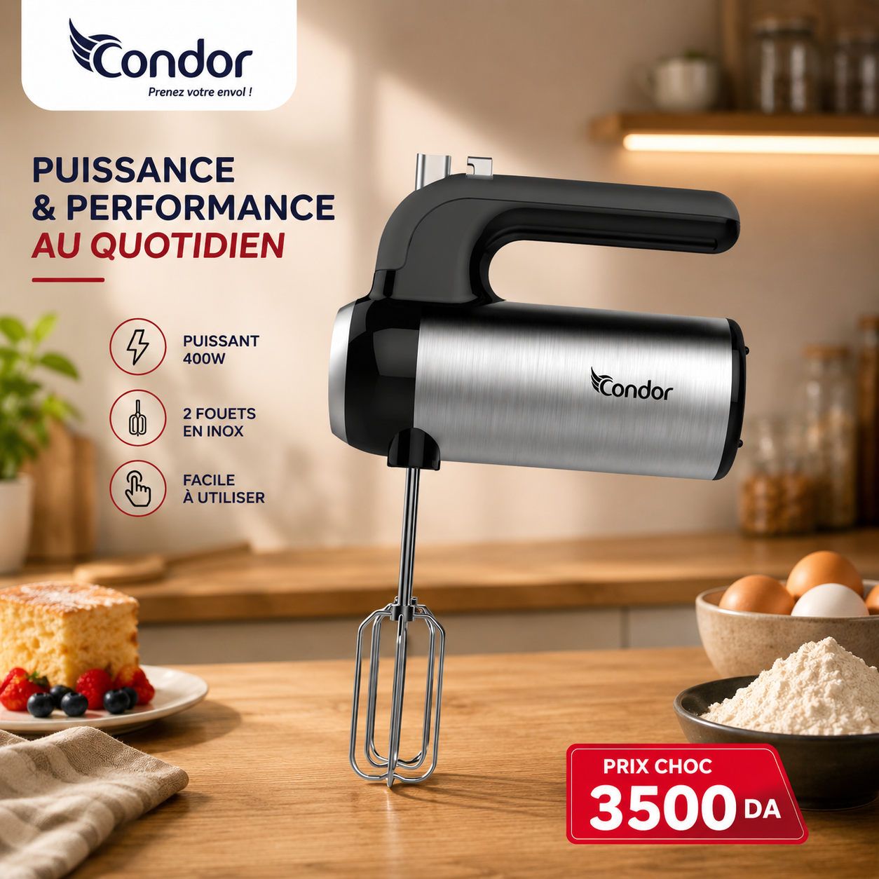 Batteur à main CONDOR MASTER MIX 300 W