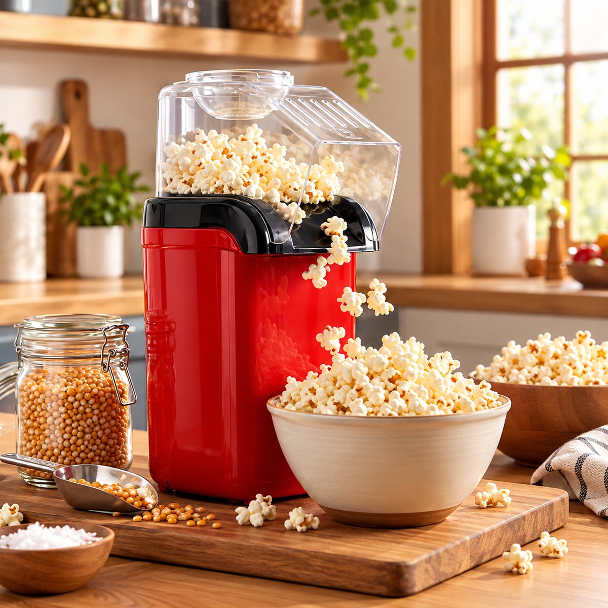 Machine à pop-corn à air chaud