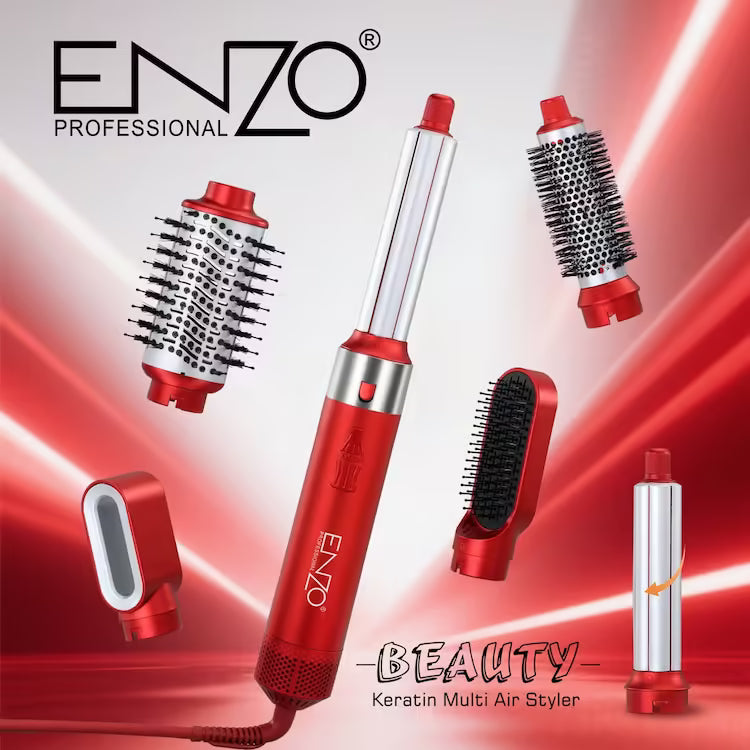 Pack Enzo Pro Multifonction Brosse Soufflante et Sèche-Cheveux Haute Vitesse ENZO Original EN-6227
