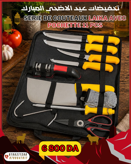 serie de couteaux LAIKA 11 PCS