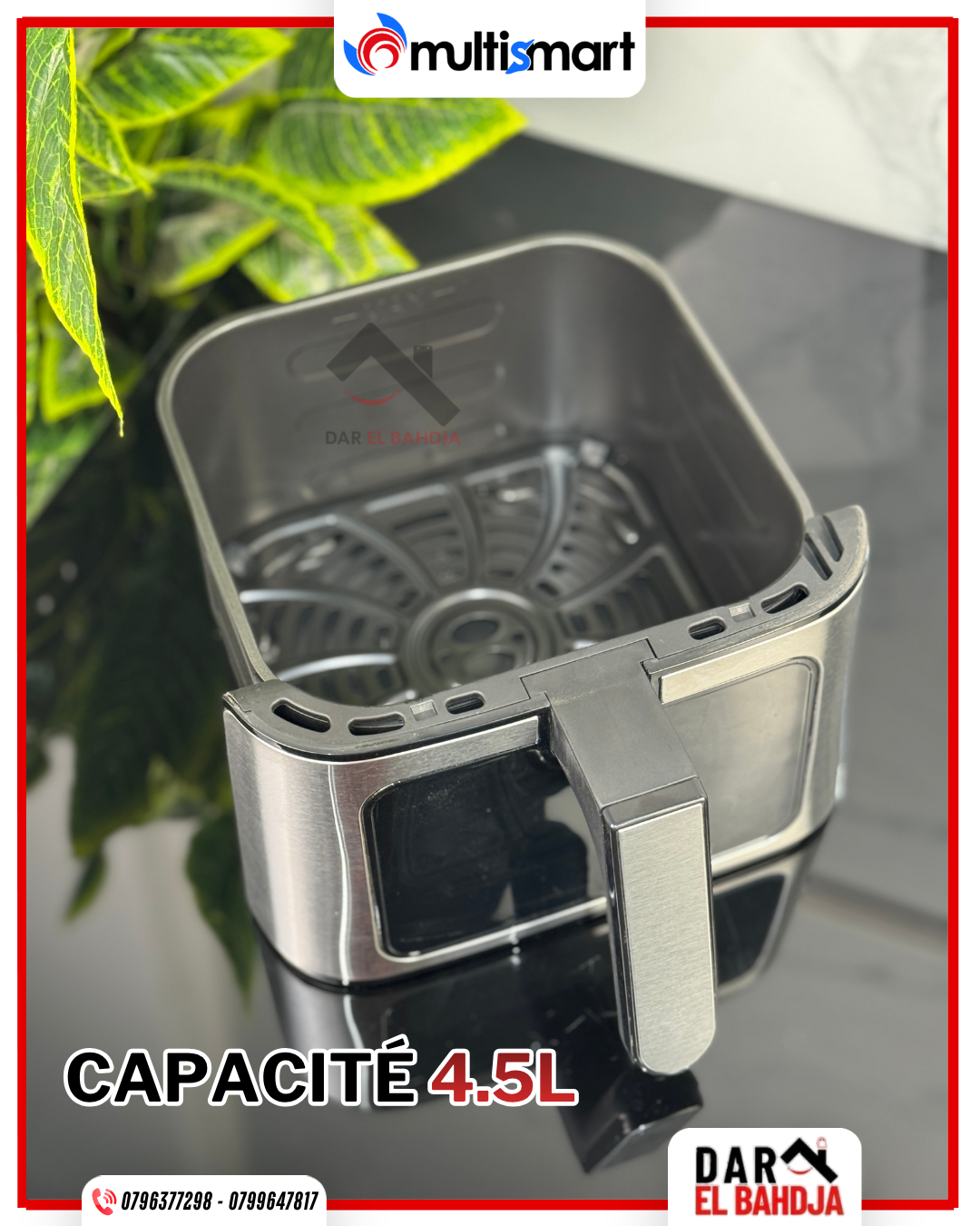 🔥 Friteuse sans huile MULTISMART 💥 4.5L 🔥