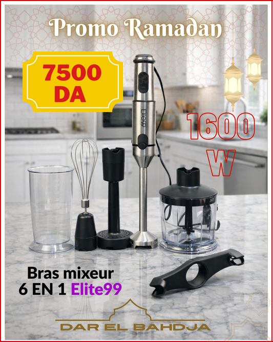Bras Mixeur 6en 1 💥 élite 99 💥 1600 W