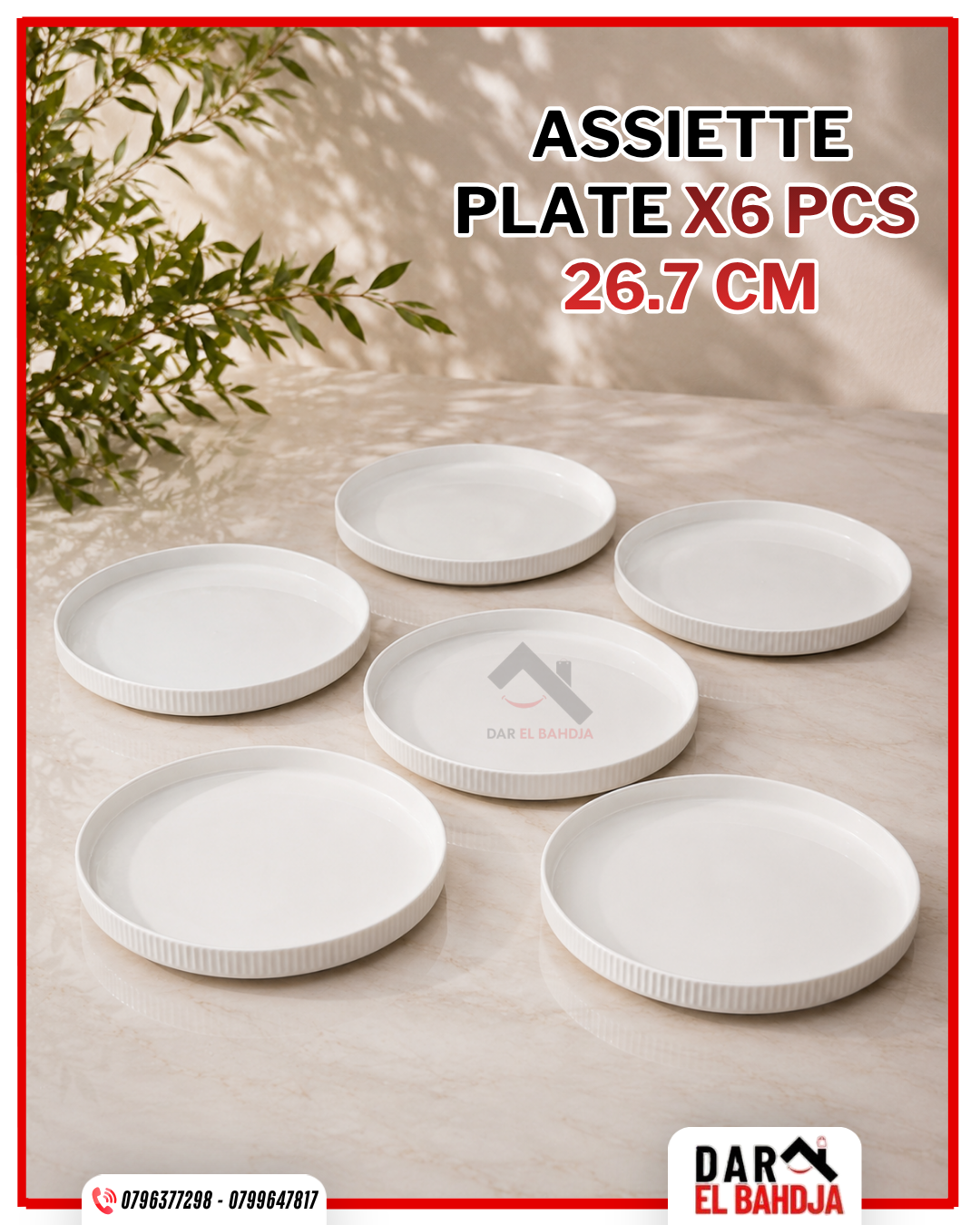 Service à TABLE  24 PCS