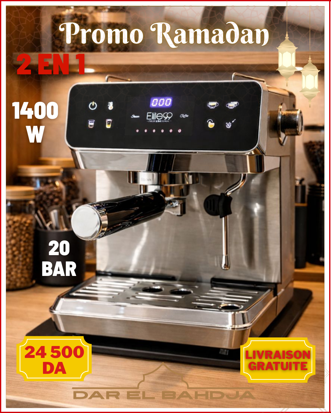 Machine a café ÉLITE 99  5 en 1 💥 20 BARS 💥