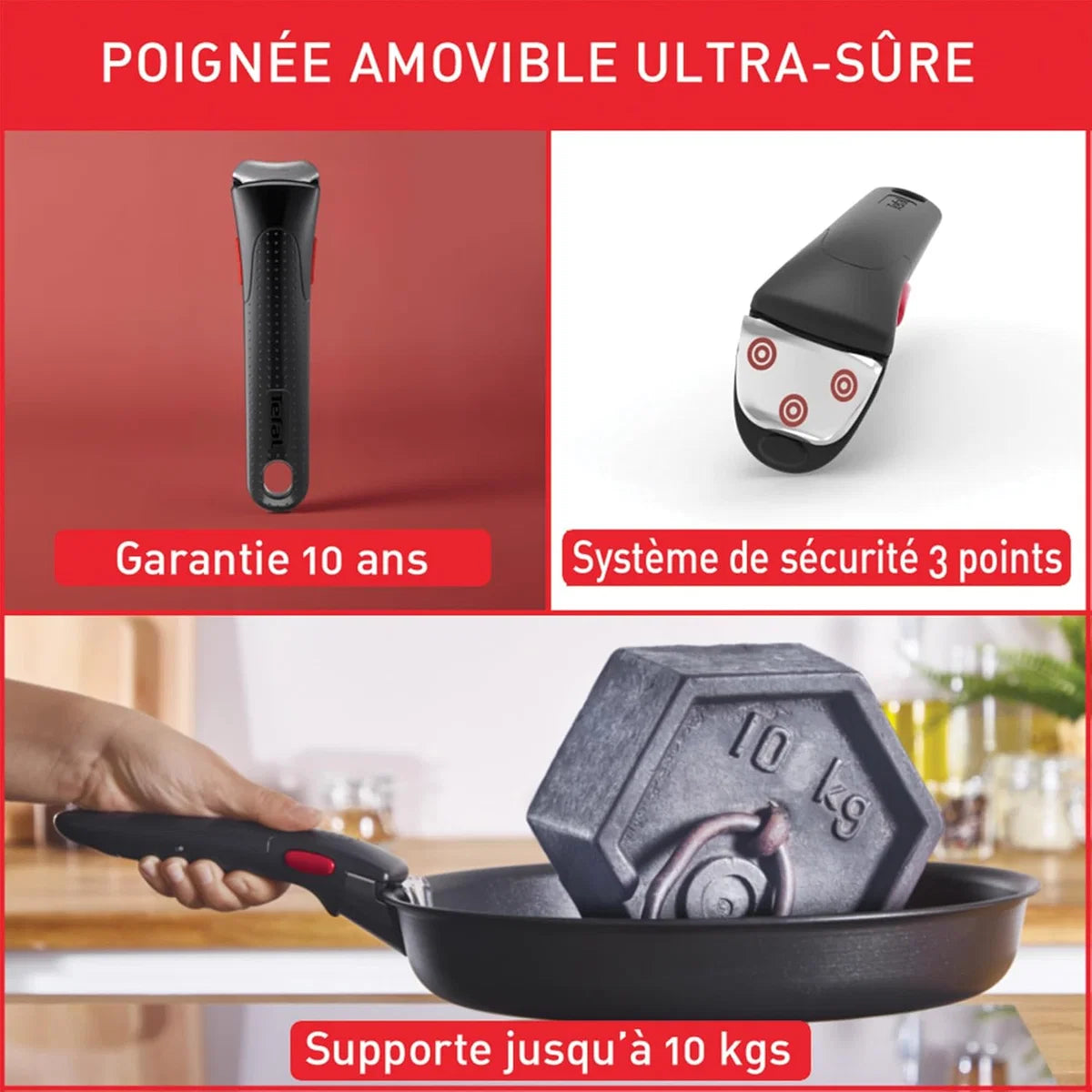 Tefal  Ingenio Batterie   de   Cuisine   20   Pièces   avec   Poignées   Amovibles