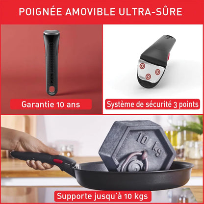 Tefal  Ingenio Batterie   de   Cuisine   20   Pièces   avec   Poignées   Amovibles