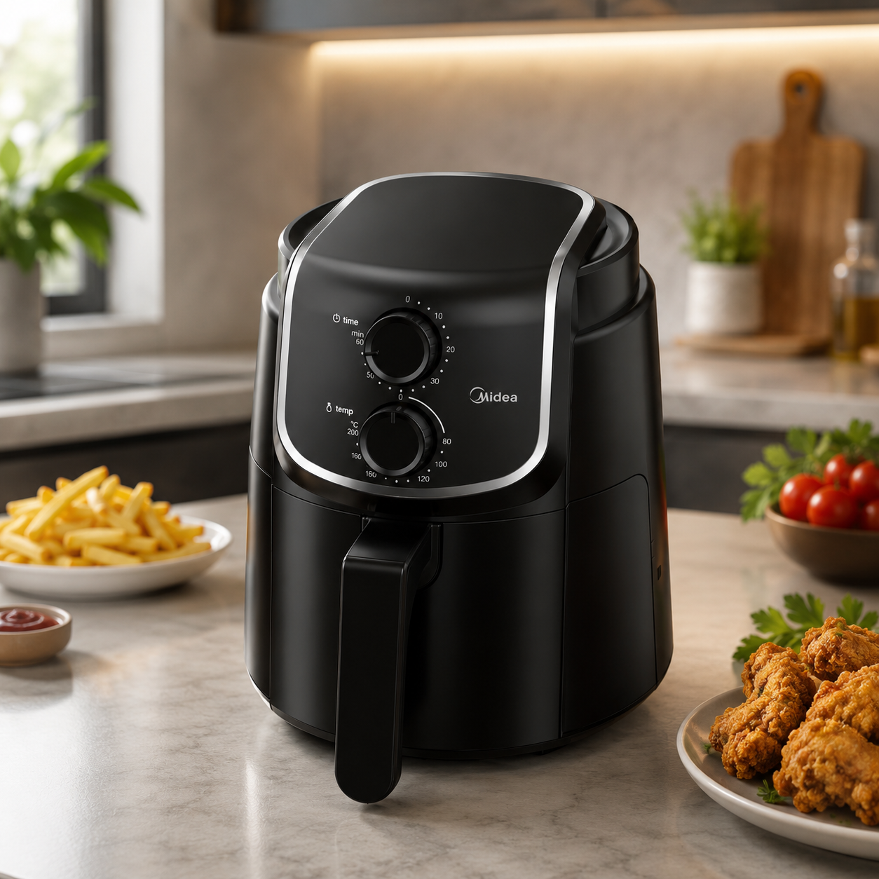 AIR FRYER  Midea 4 L  Technologie d'air rapide à 360° MF-TN40D2