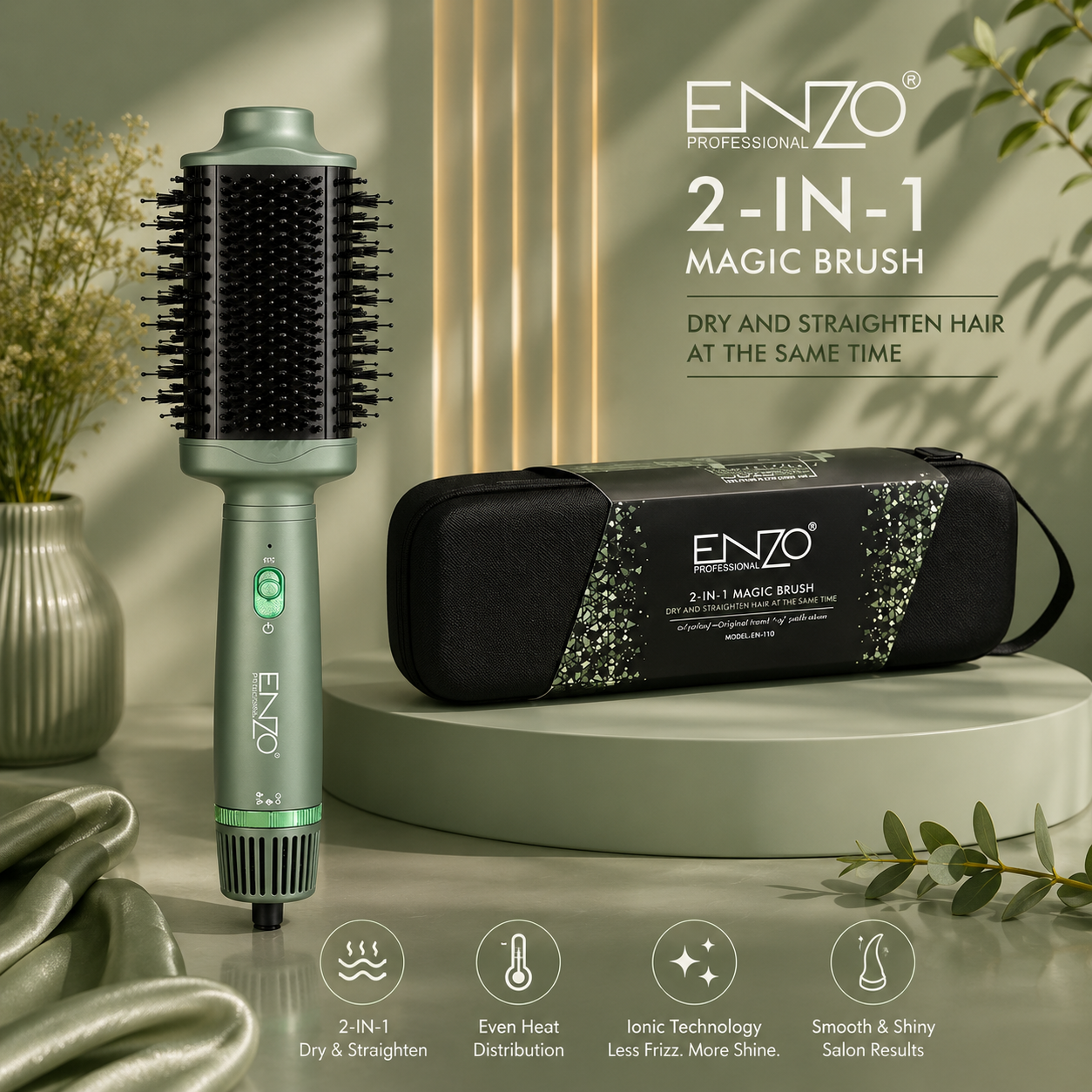 Brosse soufflante Professional 1500W 2 en 1 ENZO Original EN-4110