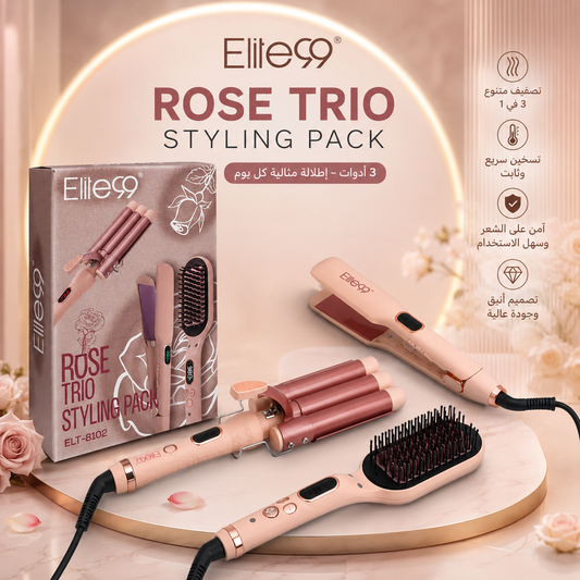 Pack de Coiffure 3 en 1 Elite99 Rose Trio