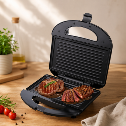 Mini Grill À Viande Et Panineuse 750W Sonashi SGT-853