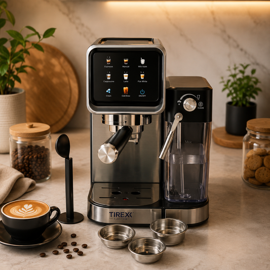 Machine à expresso automatique 4 en1 1350W 20 bars | TIREXX CAF2200S
