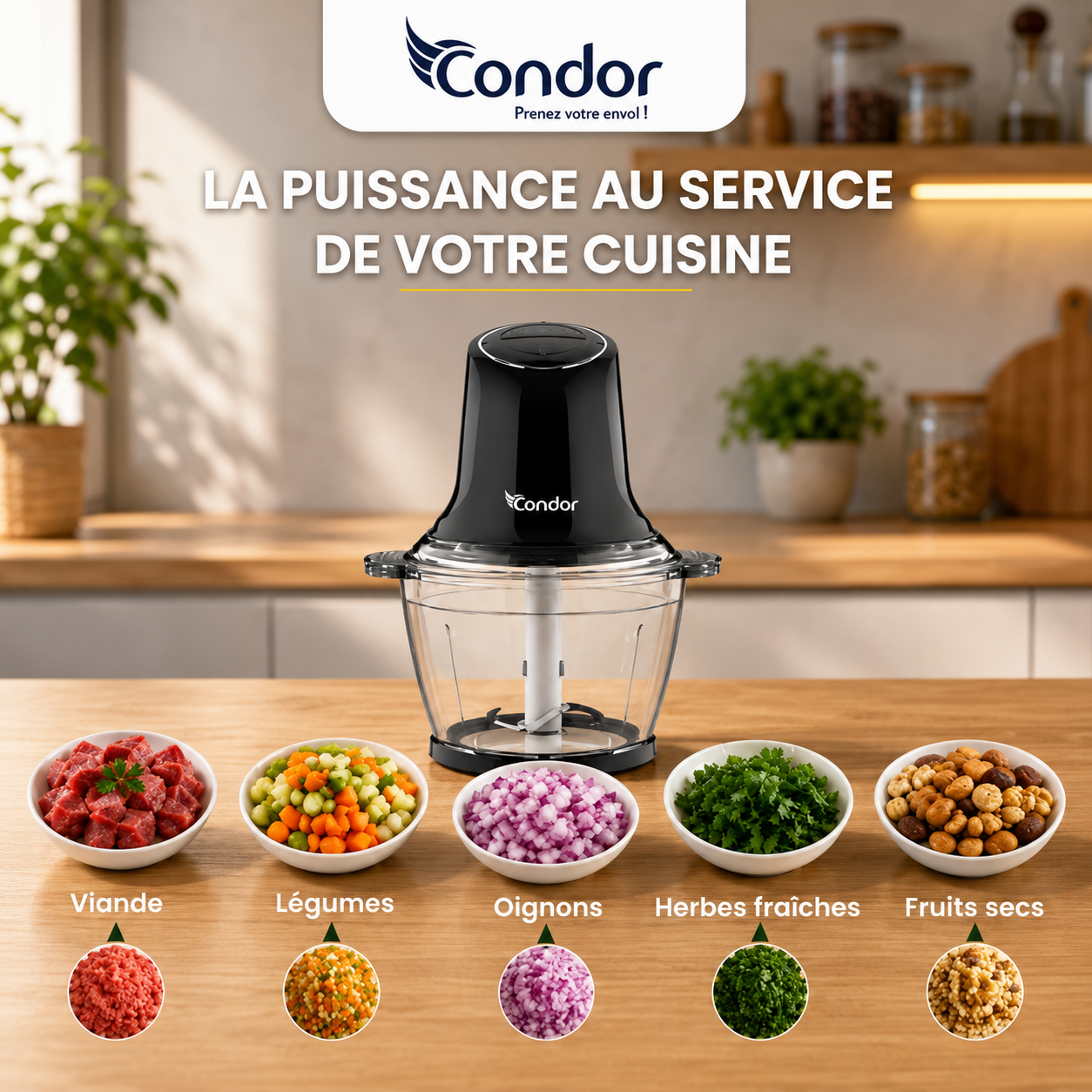 Mini Hachoir Condor PowerMix 300W