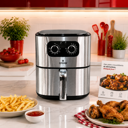 Air Fryer CRISTOR Inox 4.2L 1400 W