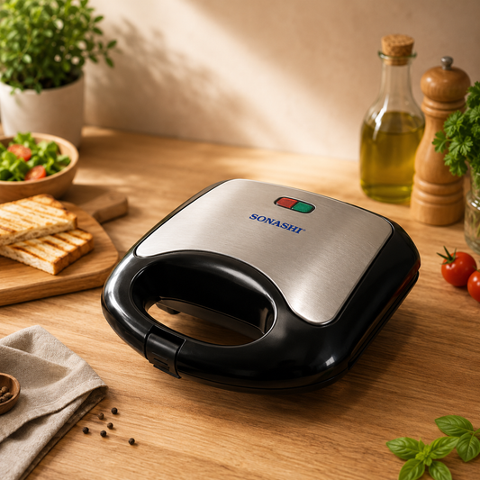 Mini Grill À Viande Et Panineuse 750W Sonashi SGT-853