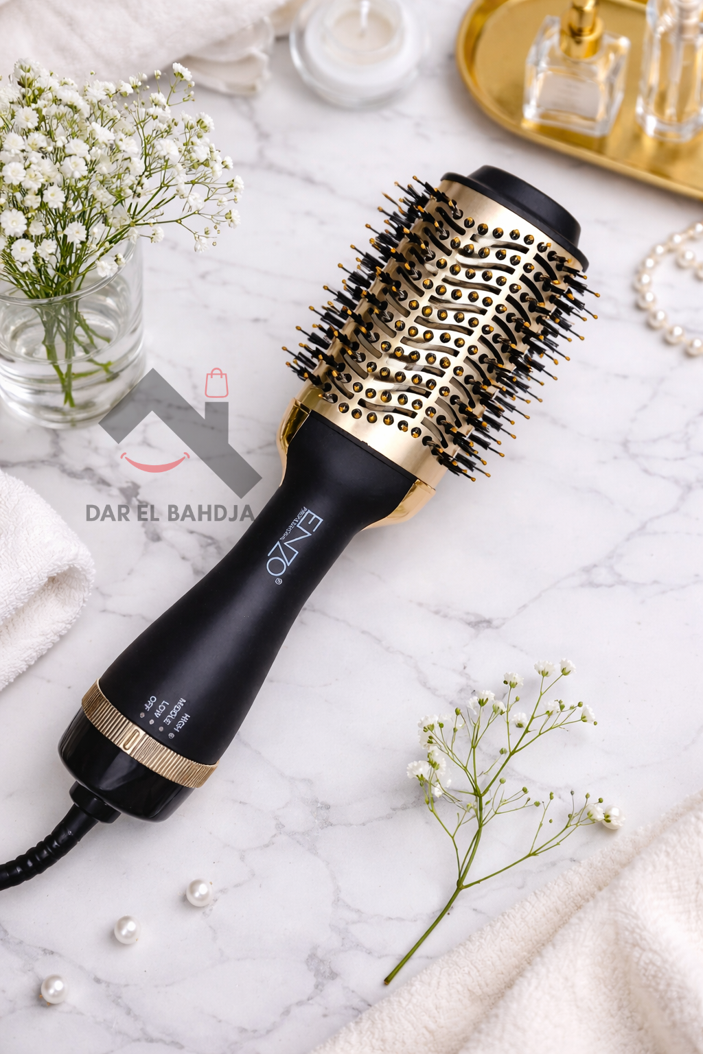 Brosse soufflante ENZO ONE-STEP PRO BLOWOUT STYLER 24K GOLD EN-4116