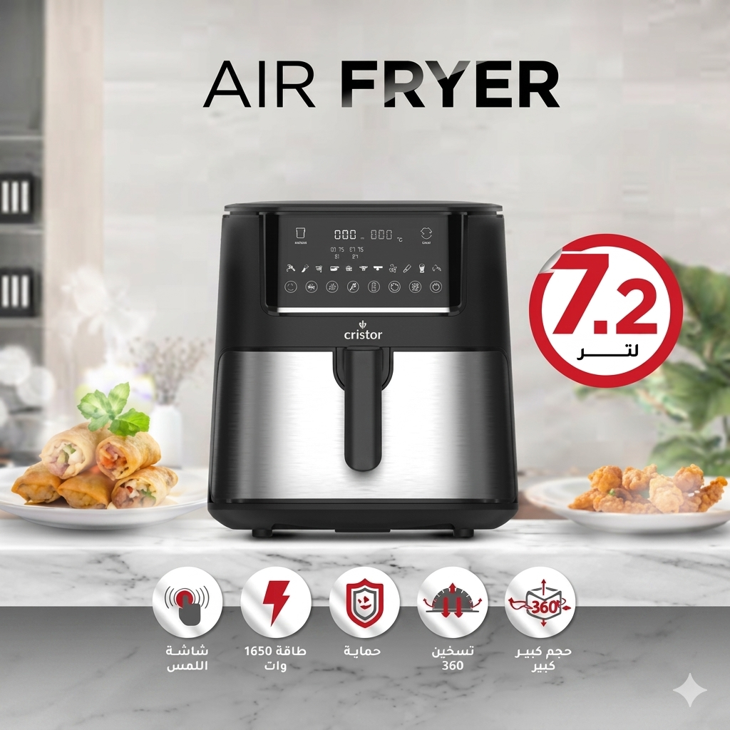 Air Fryer de Cristor   7,2 litres 1650 w