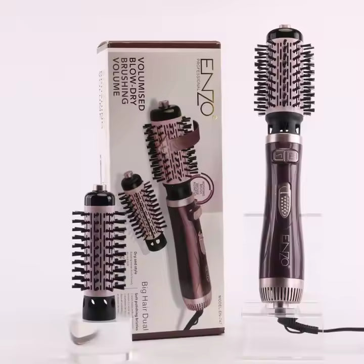 Brosse Chauffante Rotative Pneumatique 1000W ENZO Original EN-747 Violet