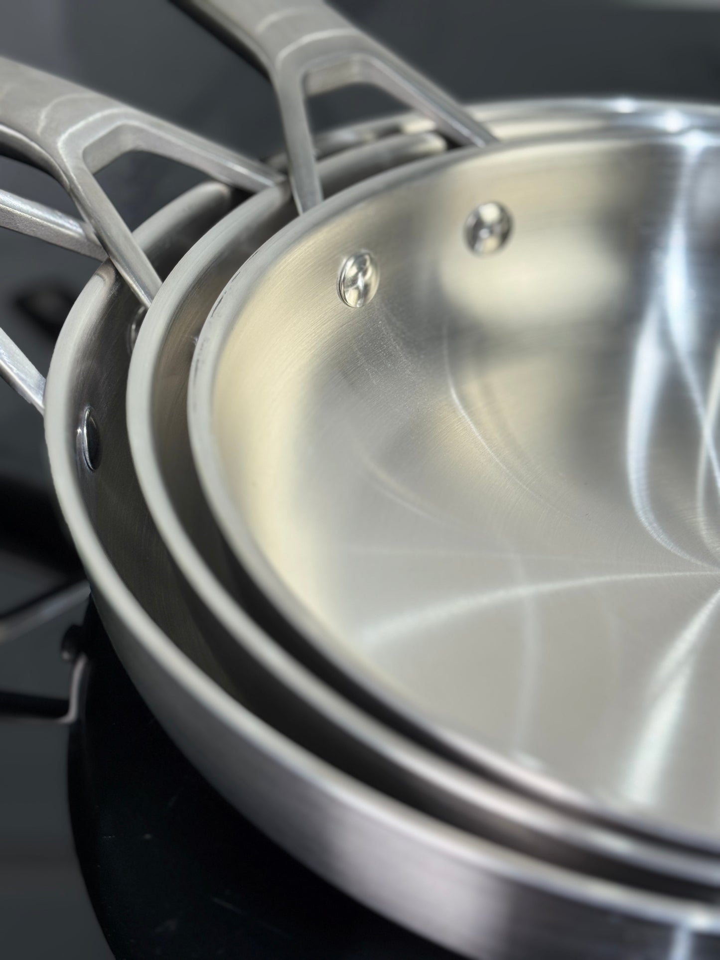 SÉRIE POÊLES BBF  INOX 18/10 QUALITÉ PREMIUM