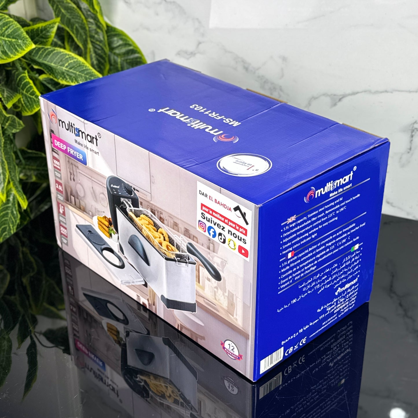 Friteuse electrique  MULTISMART  avec huile 3 L