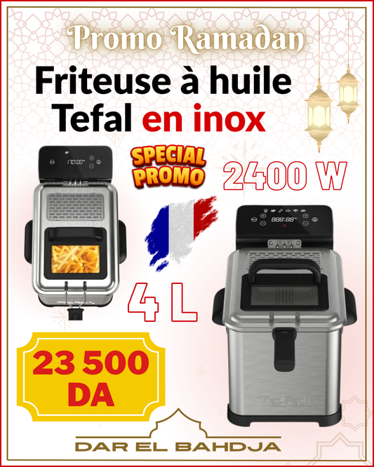 Friteuse a huile inox 4litre Tefal Family Pro digital FR507D10V