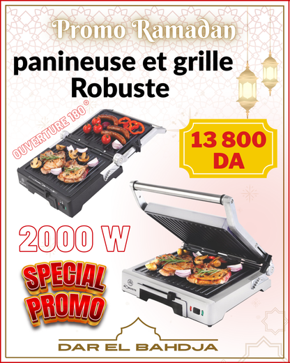 Robuste 2EN1 Grill Panini 2000W