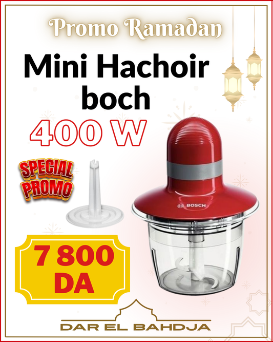 Mini hachoir 400 W Rouge, Gris