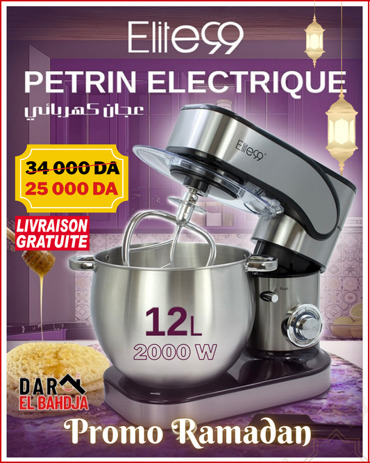 petrin Electrique inox 12 L 2000 W