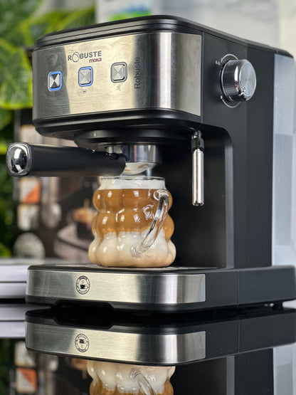 Machine à café inox 15 Bar 1.5 L 1100W MOKA Robuste