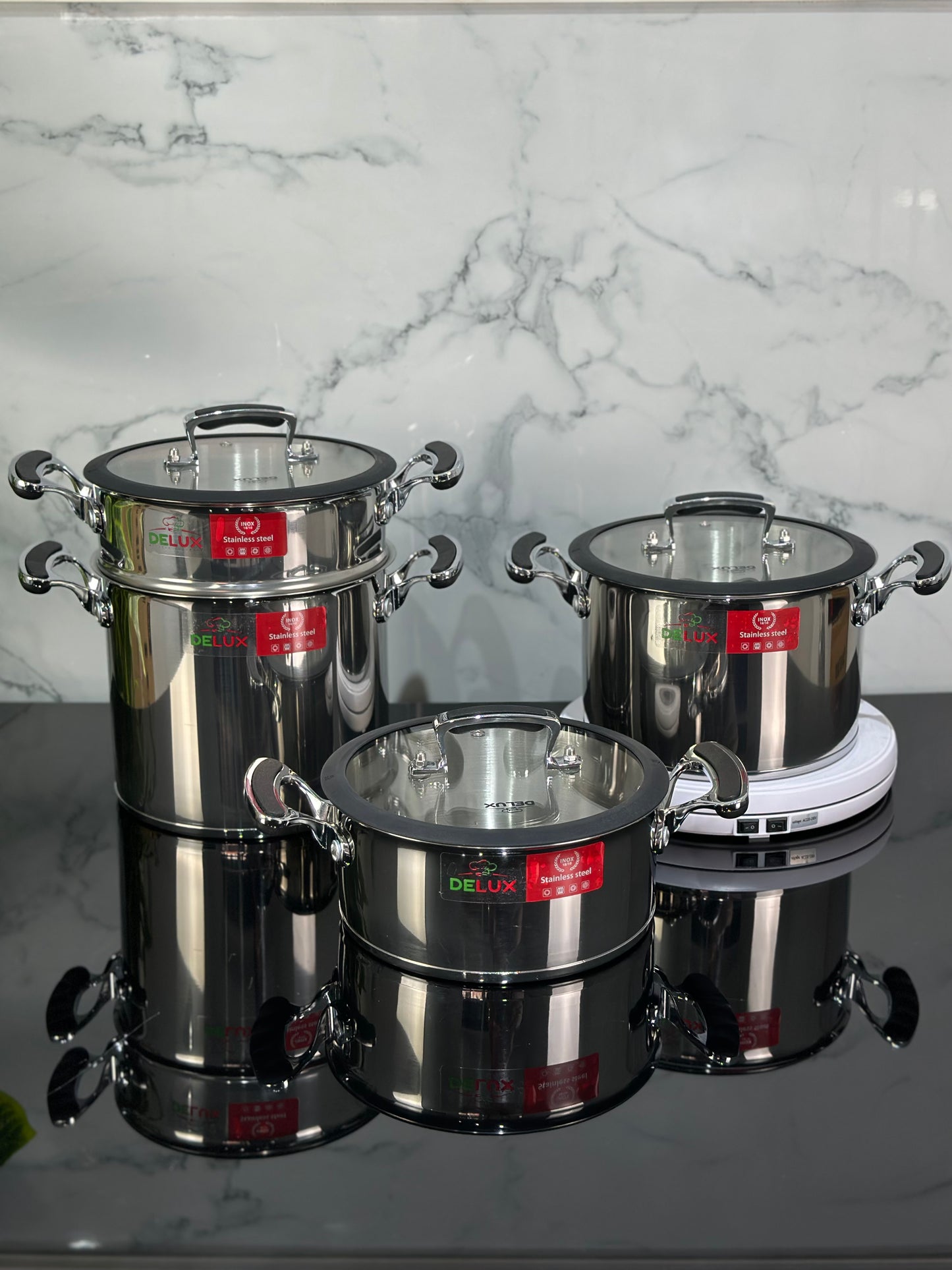 DELUX 7 pcs avec une finition en silicone