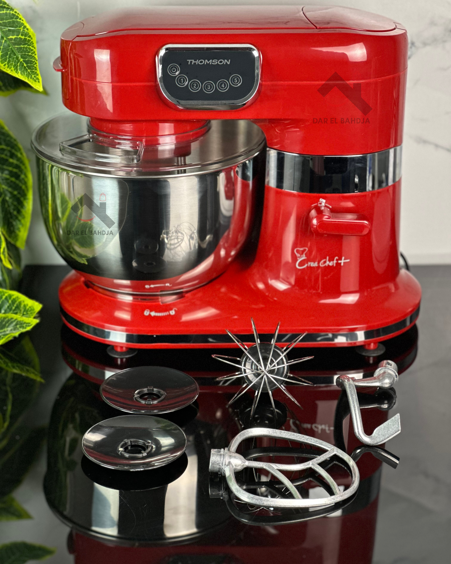 ROBOT PETRIN PATISSIER , 7L , 1500W ROUGE
