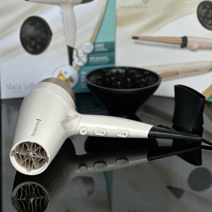 Set De Coiffage 3En1 Sèche Cheveux ,Boucleur Et Lisseur Shea Soft Remington