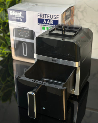 Air Fryer  Géant  6L 8 Programmes Avec Pulvérisateur d'eau- GN-BAF6L8PR
