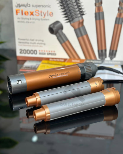 Brosse ENZO🇮🇹 4en1 DYSON supersonic Multifonctions Flexstyle EN-4131