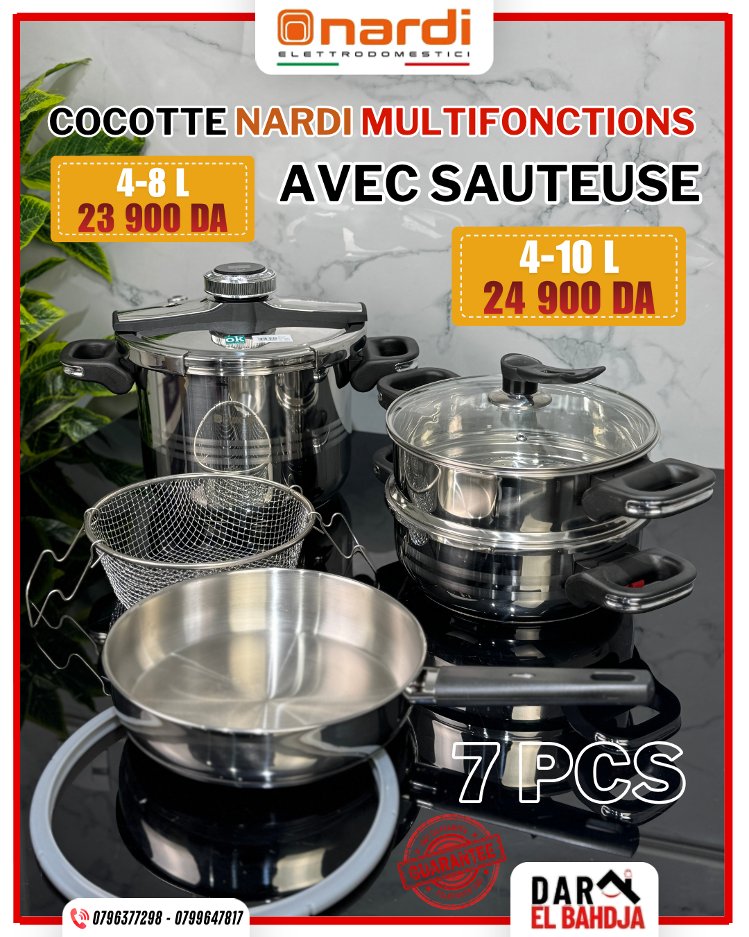 Cocotte Clipso NARDI 💥 Inox 18/10 Original 💥 Minuteur