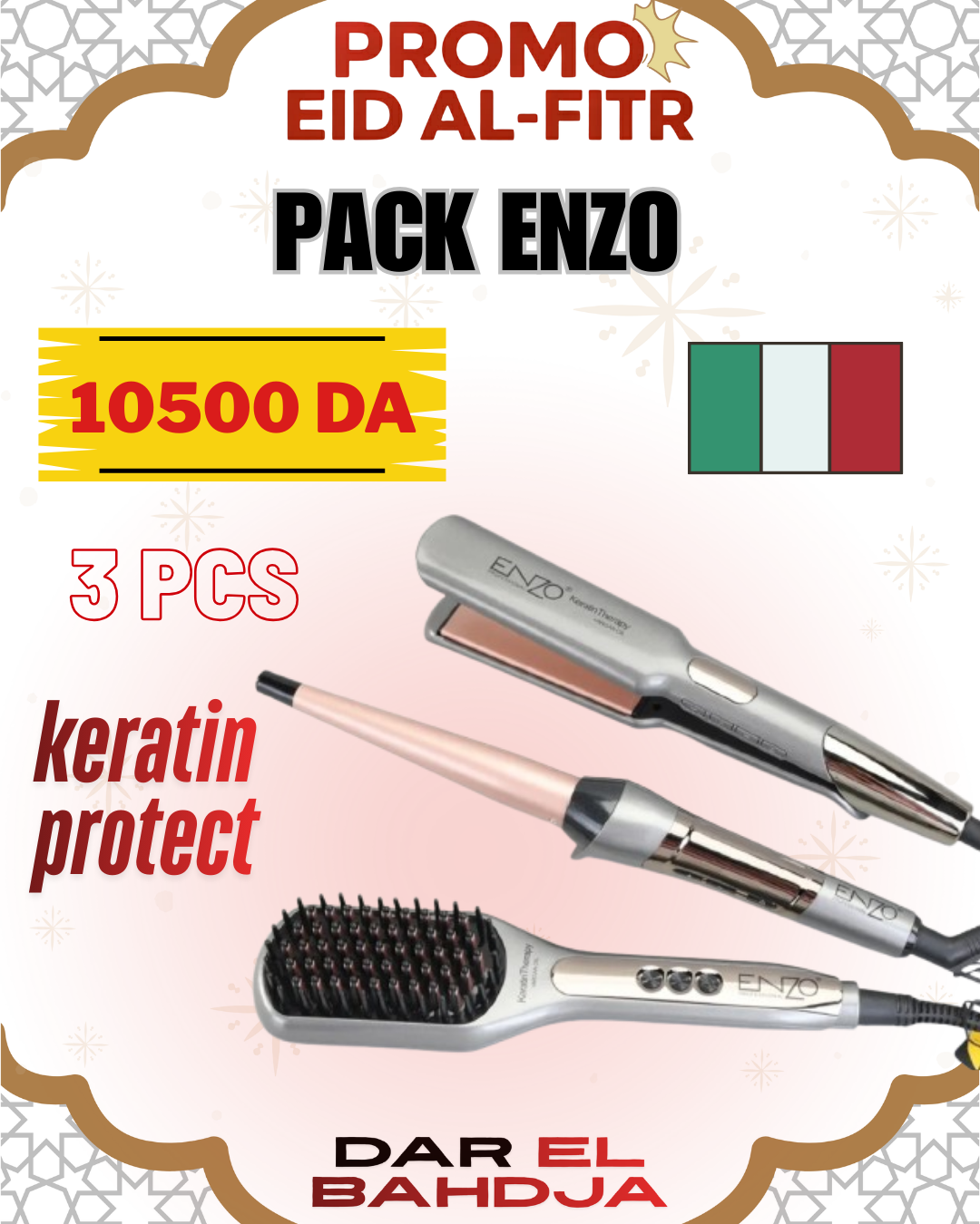PACK COIFFURE Professionnel avec un design Remington de ENZO 🇮🇹 en-3885.