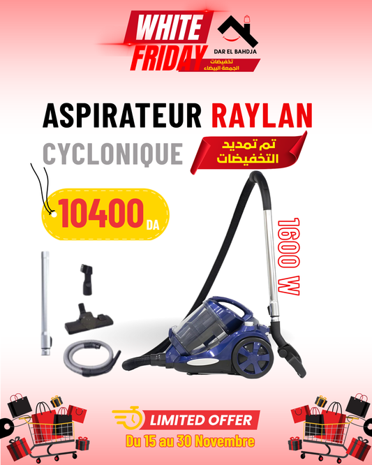 Aspirateur Poussière 1600W 4L Raylan